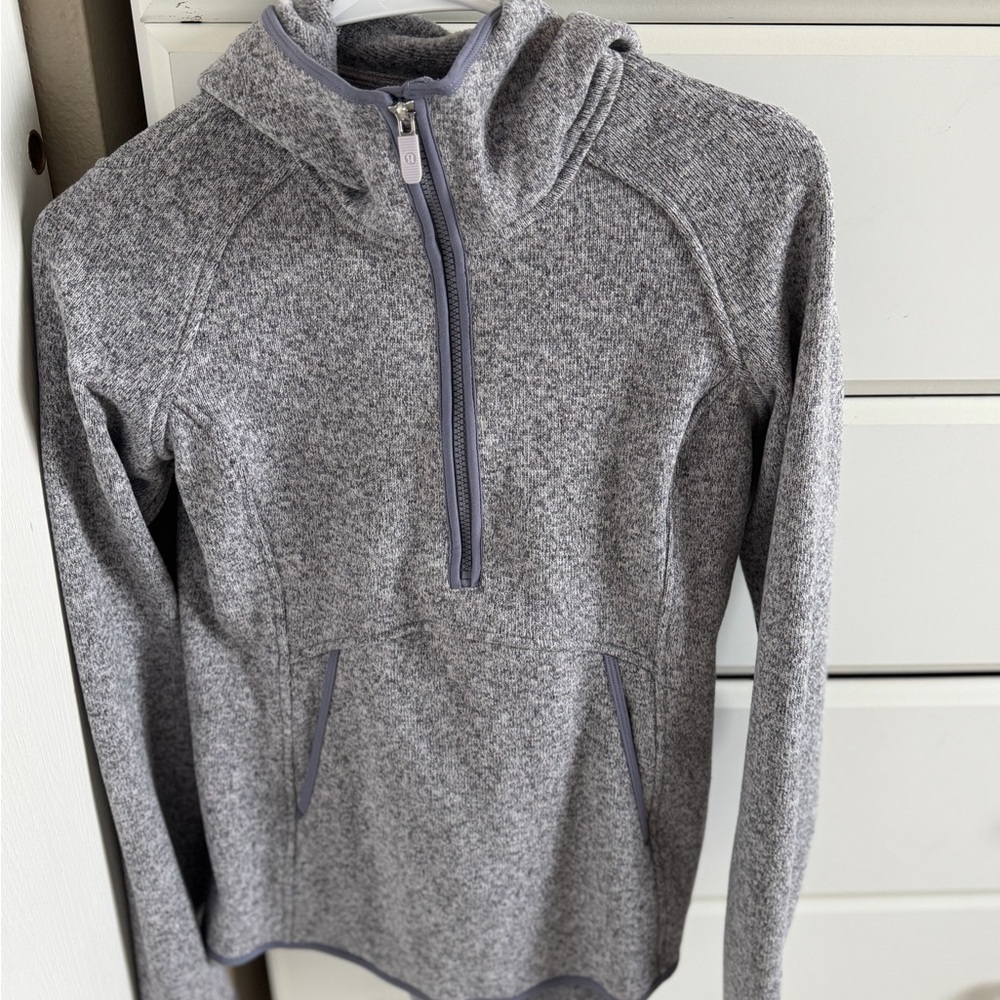 Lululemon Gray half zip pullover hoodie